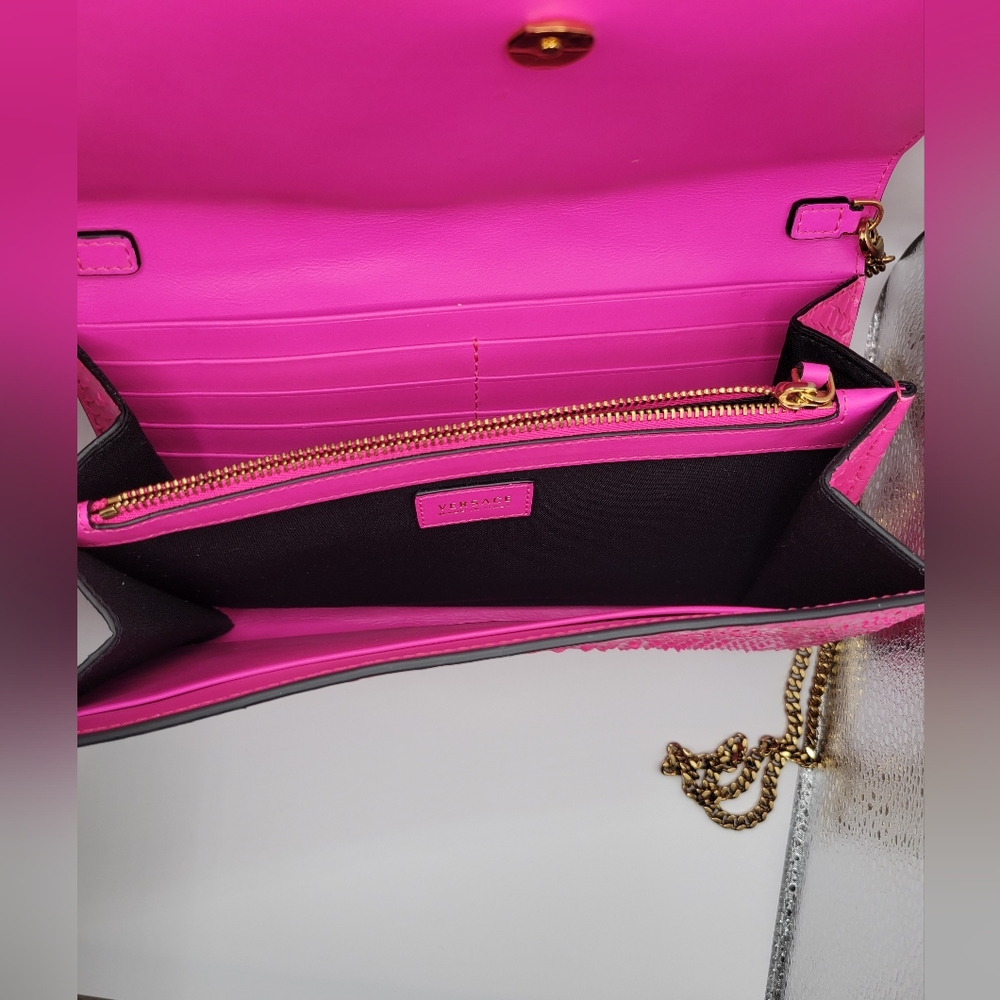 Versace Virtus Python Crossbody Clutch Bag - image 7